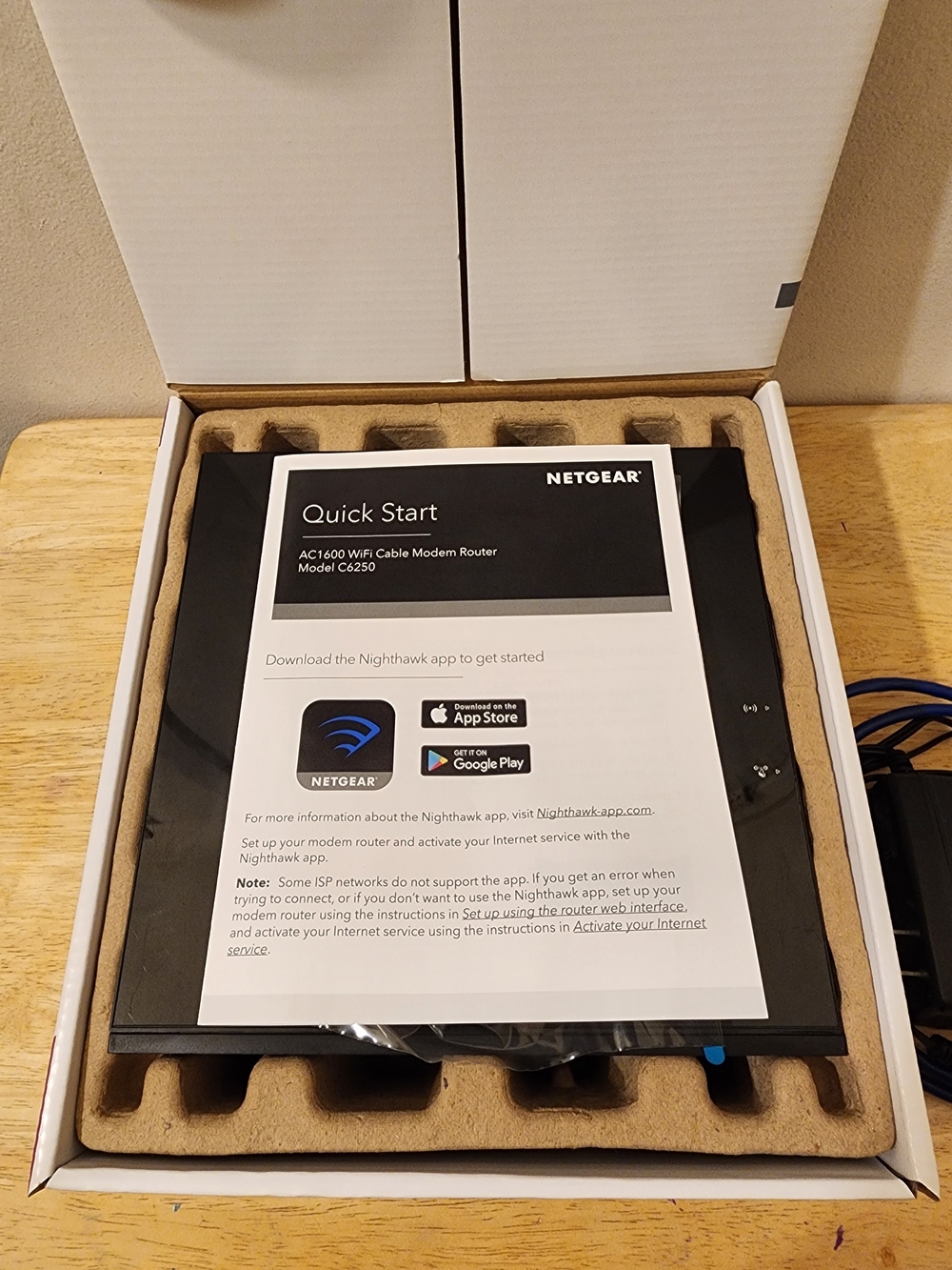Netgear Nighthawk 6250 Cable Modem Router AC1600 Wi-Fi DOCSIS 3.0 - Picture 7 of 12
